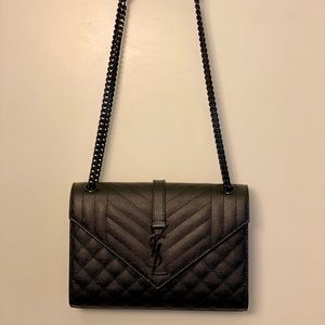 AUTHENTIC Saint Laurent Quilted Envelope Bag